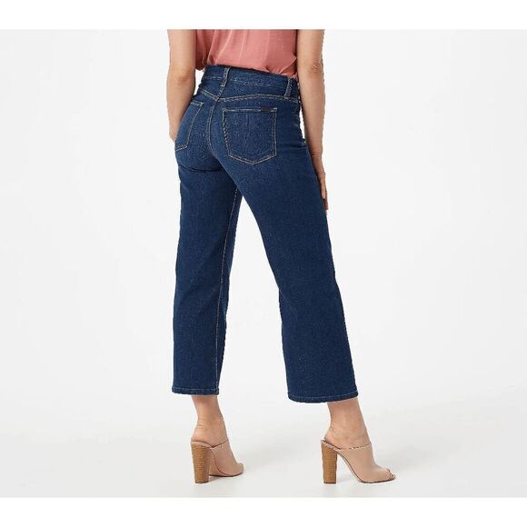 Jen7 by 7 for All Mankind Womens 26W Crop Wide Leg Denim Jeans Providence NWT - Picture 2 of 4